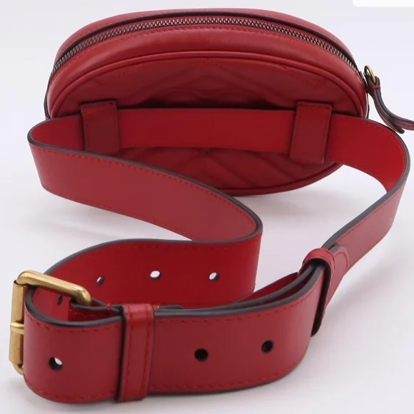 Gucci Red Quilted Belt Bag